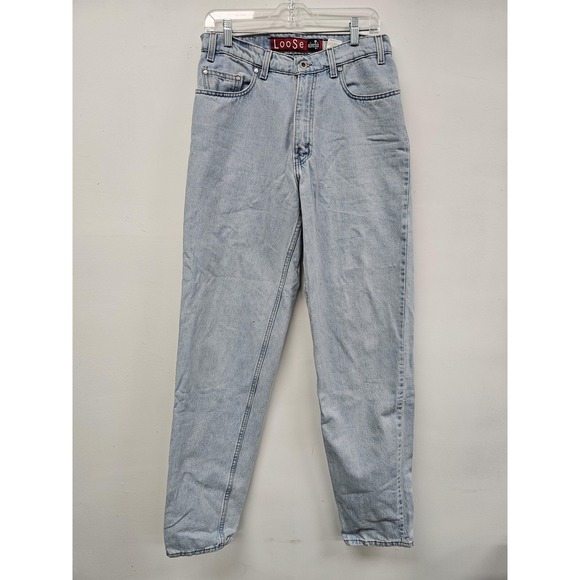 Vintage‎ Levis SilverTab Loose Jeans Mens 32x36 Light Wash Baggy Denim 90s